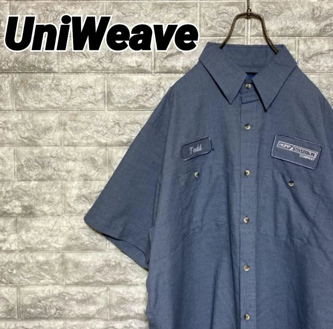 Made in Mexico UniWeave Work Shirt Short Sleeve Shirt XL Big Silhouette