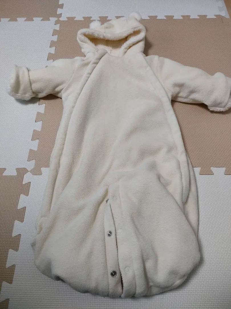 BABYGAP BABYGAP Ronpers Cover All Coat Mokomokuma 70 6-12 meses | 最終値下babyGapロンパースカバーオールコートもこもこくま70 6-12ヶ月