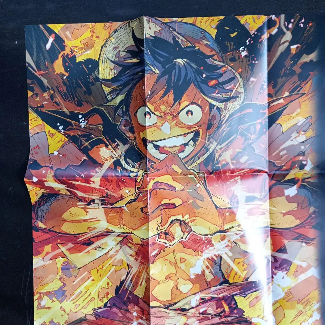 Tapete promocional del juego de cartas One Piece con la imagen de Luffy