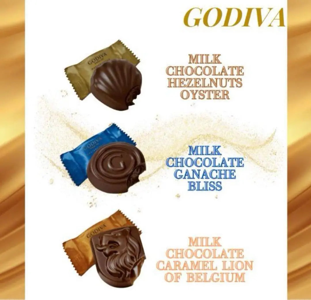 [Enviado sin abrir] GODIVA Chocolate de lujo obra maestra chocolate con leche 1 bolsa ④ | 【未開封のまま発送】GODIVA 高級チョコ マスターピース ミルクチョコ1袋④