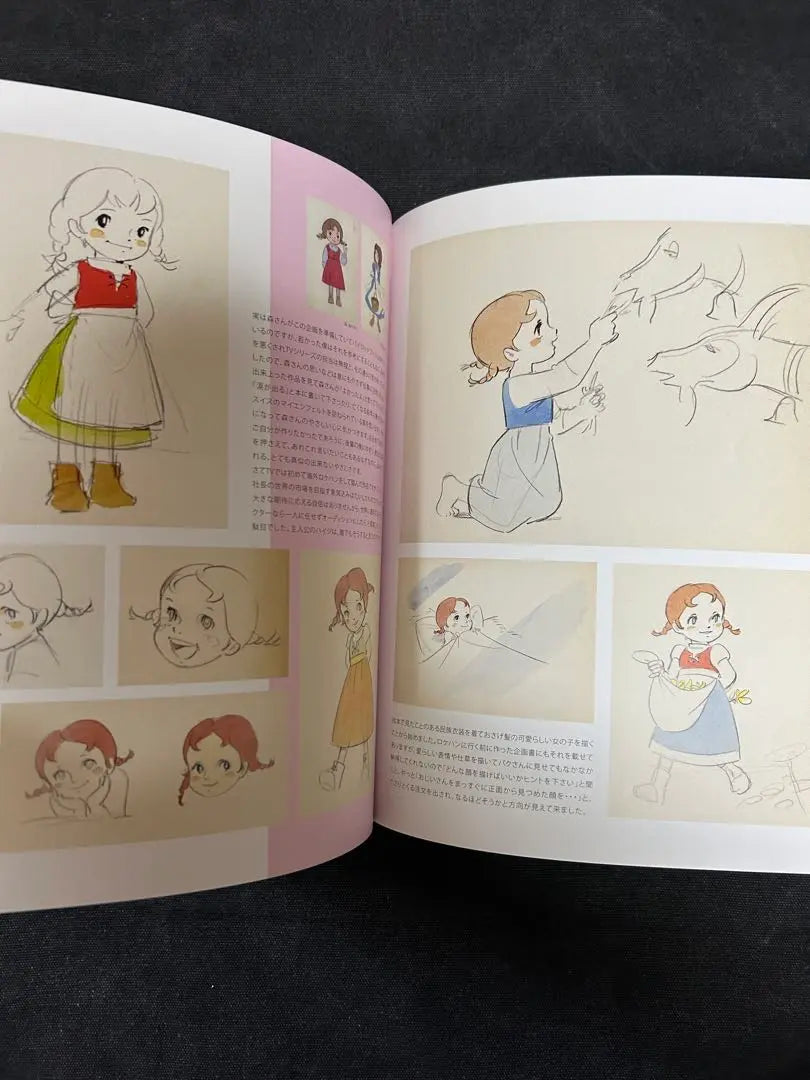 ¡Valioso! Libro firmado Yoichi Kotabe Animation Art Book Heidi, Girl of the Alps Isao Takahata