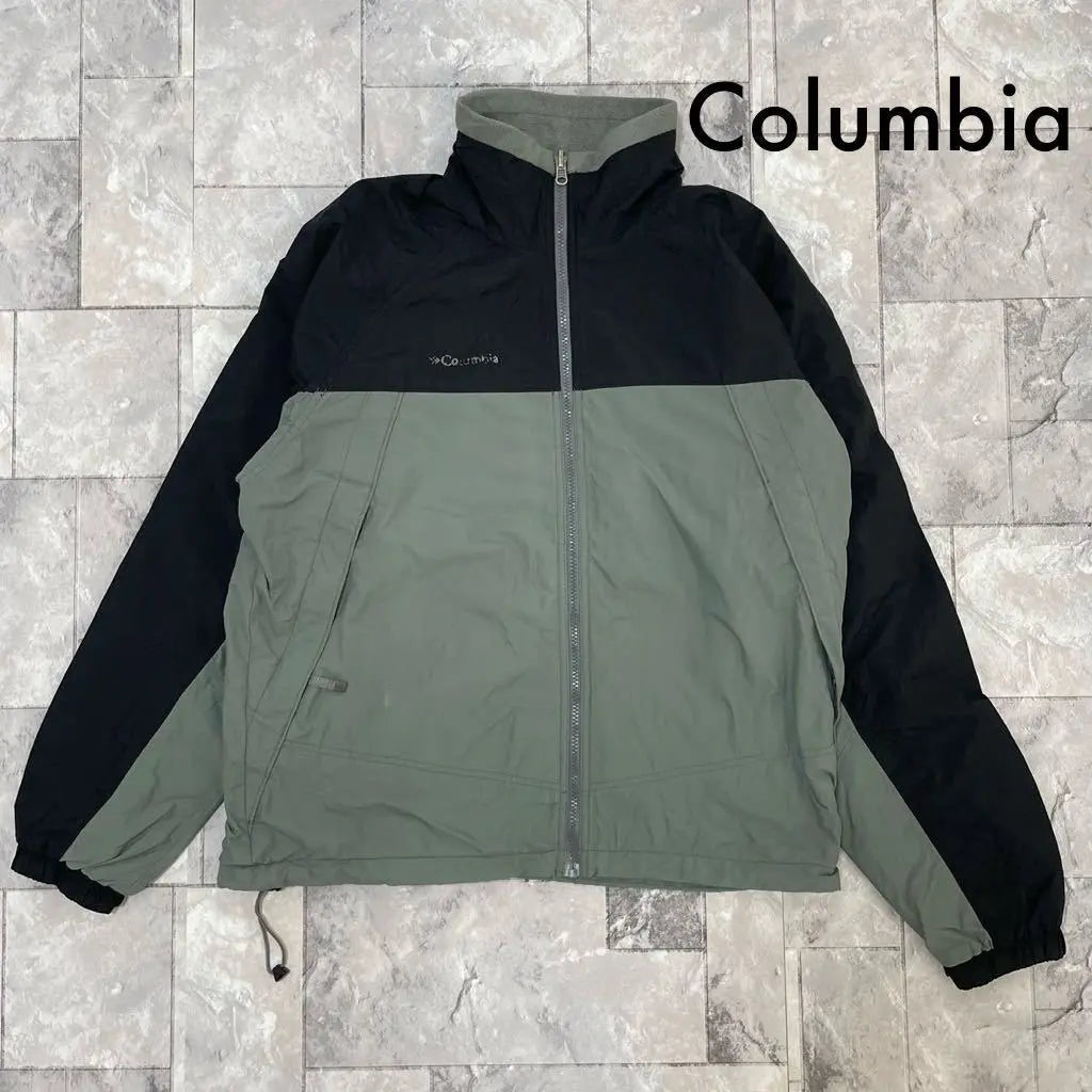 Columbia nylon jacket with fleece lining USA project embroidered logo VERTEX