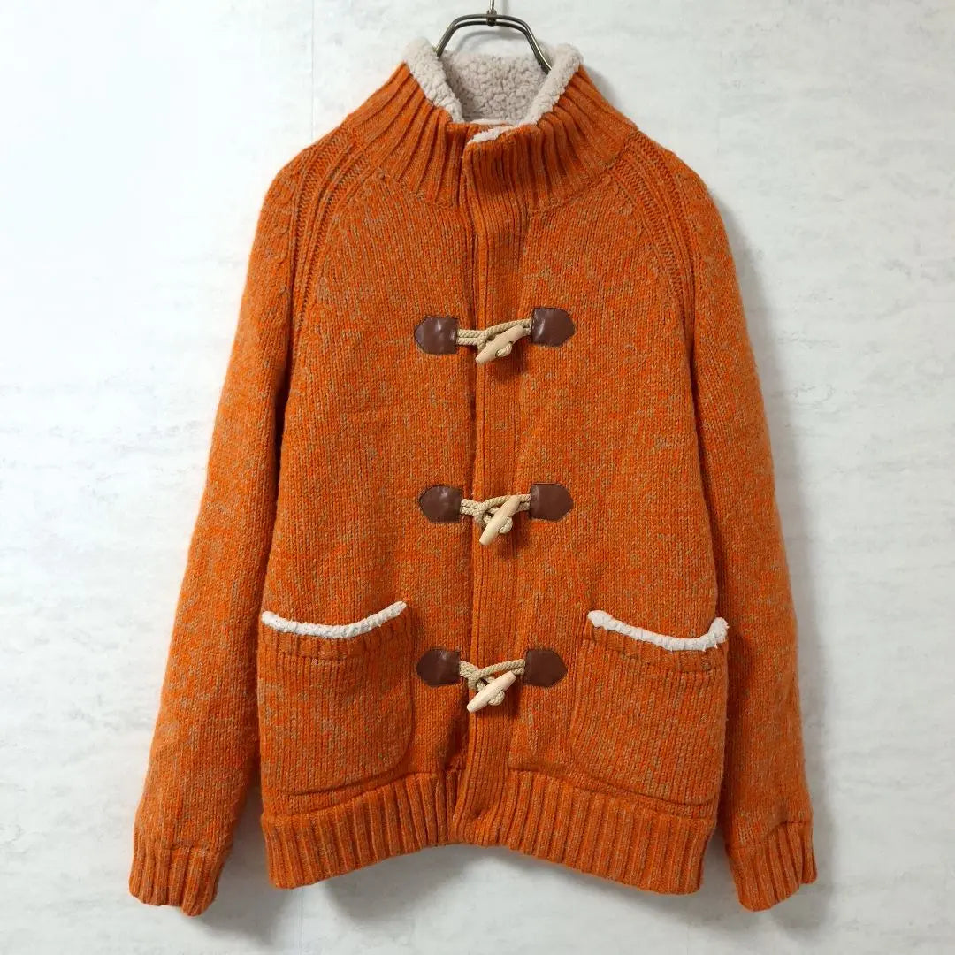 23 ward HOMME middle bore duffel coat thick jacket orange | 23区 HOMME 中ボア ダッフルコート 厚手 ジャケット オレンジ　送