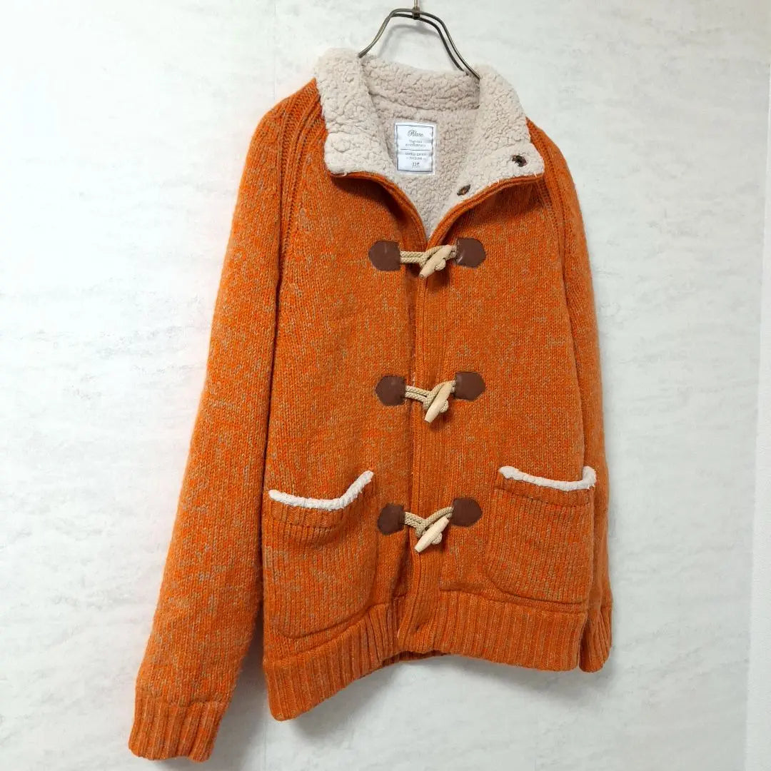 23 ward HOMME trenca de calibre medio chaqueta gruesa naranja | 23区 HOMME 中ボア ダッフルコート 厚手 ジャケット オレンジ 送