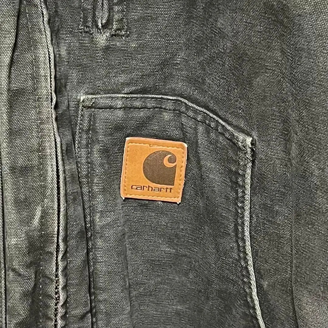 2239 [Talla 2XL poco común] Chaqueta tipo blusón de pato con logotipo corporativo de Carhartt ♤ en cuero