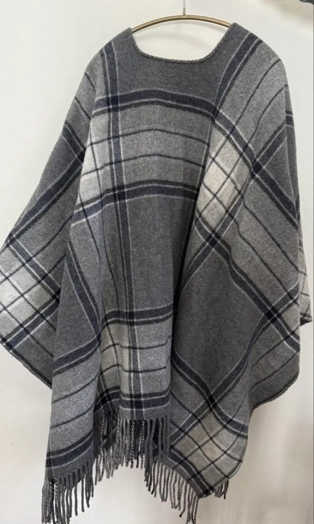 theory Stole poncho check pattern | theory セオリー ストールポンチョ　チェック柄