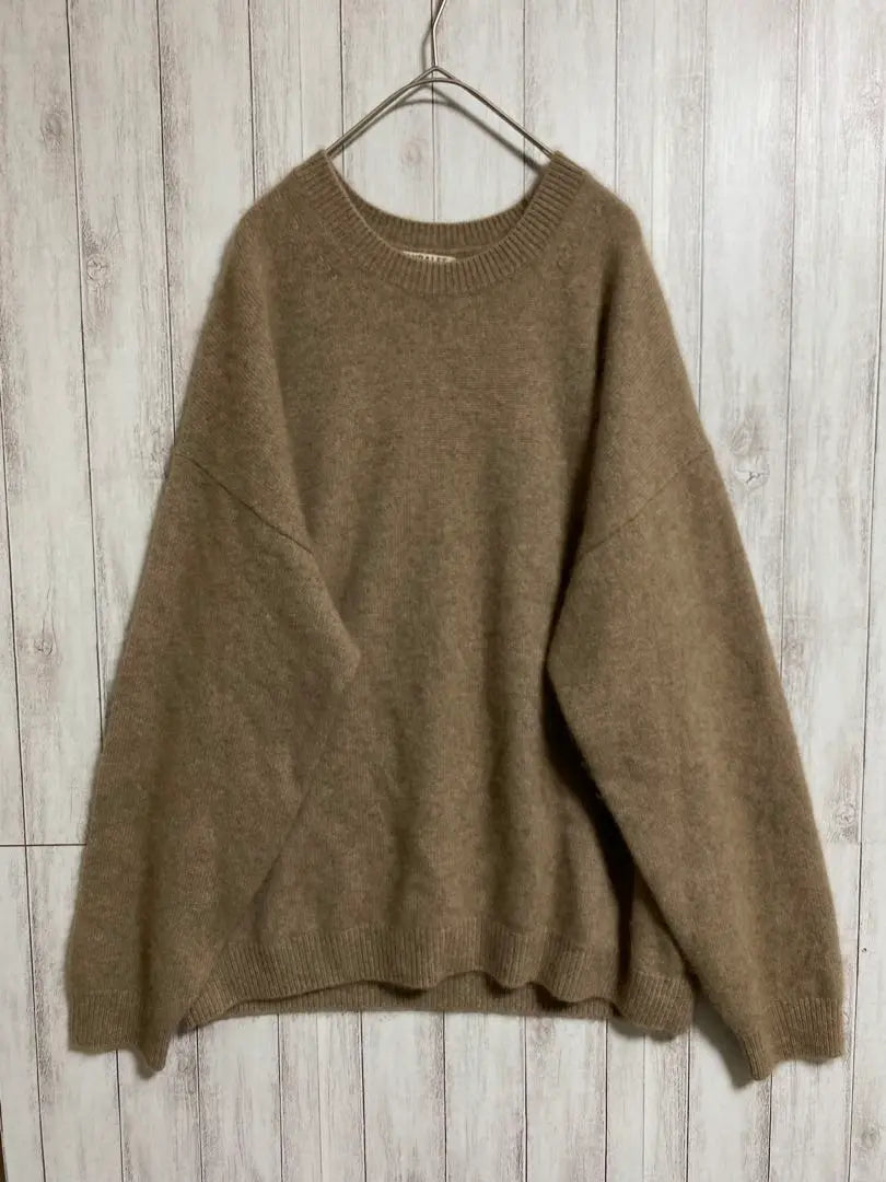 AURALEE BABY CASHMERE KNIT P/O BROWN 4