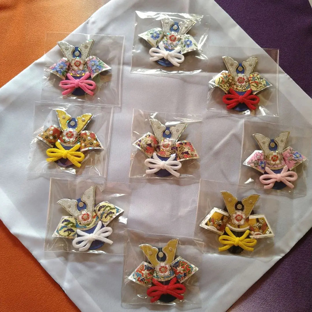 Handmade May Doll Helmet Magnet 9-piece set