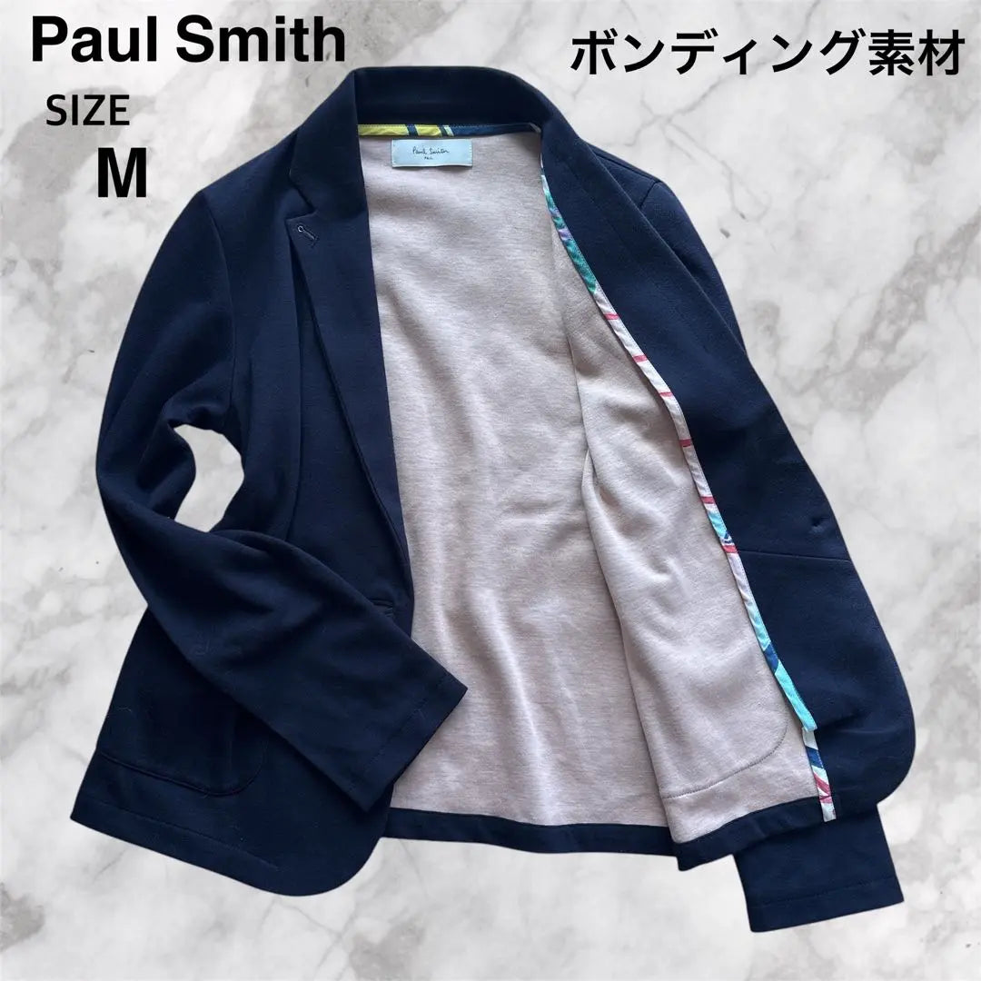 Chaqueta entallada Paul Smith M azul marino elástica multicolor