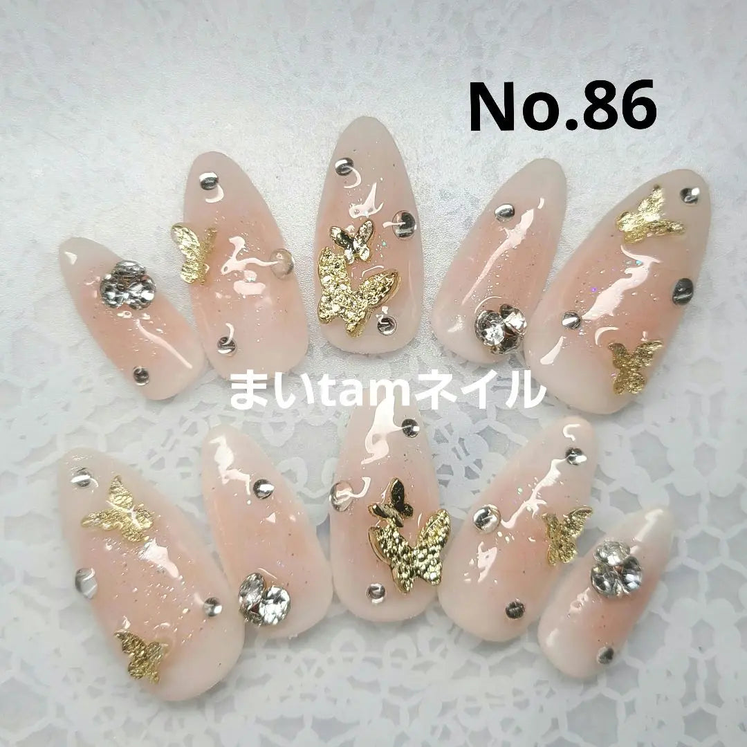 Nail tip, mass-produced, order, butterfly, one-hon, cheek nail, gel nail