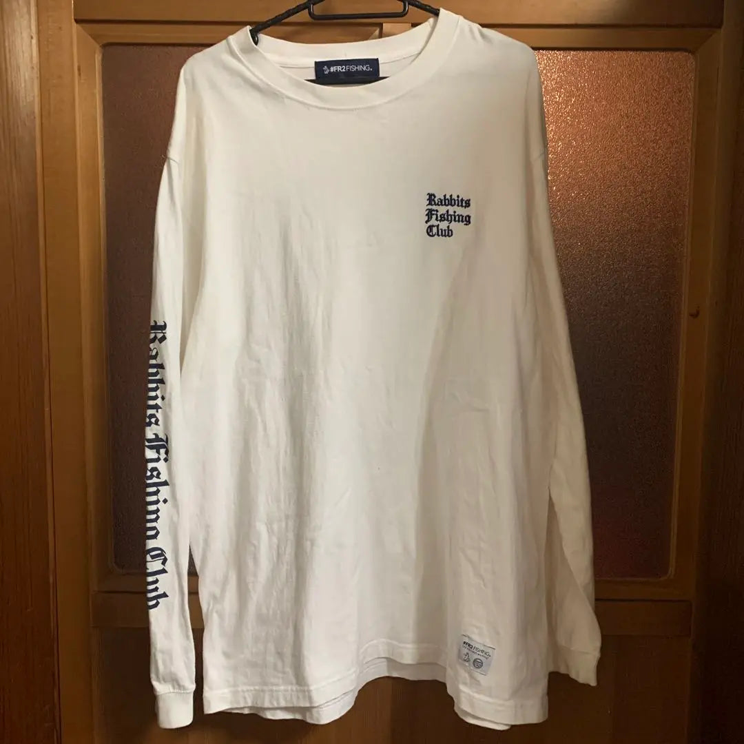 #FR2 FISHING White Long T -shirt Ron T size L