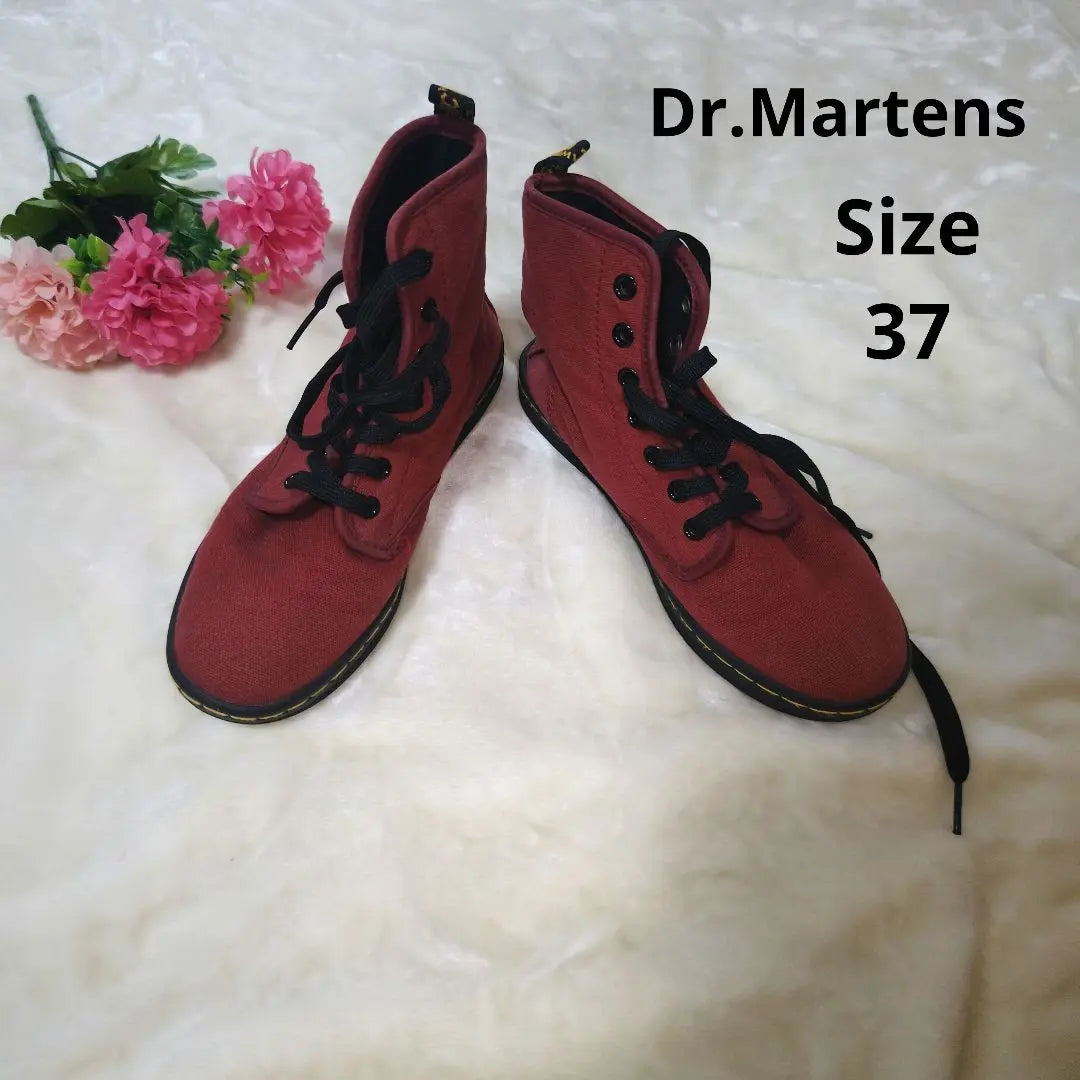 [Stylish☆Popular☆Dr.Martens] Enji fabric high-cut sneakers 37