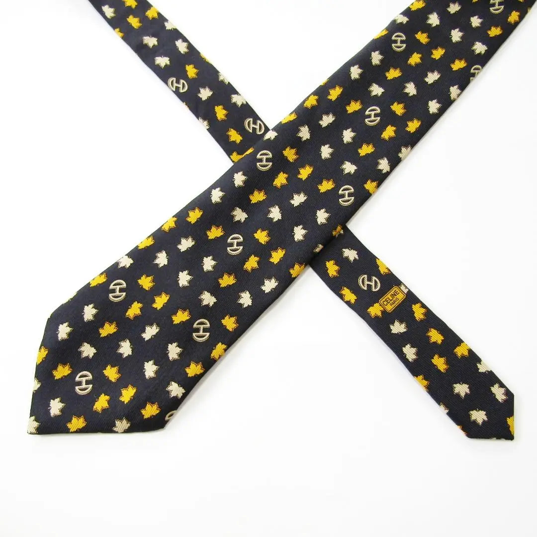 [Brand Tie] CELINE▼100% Silk▼Black