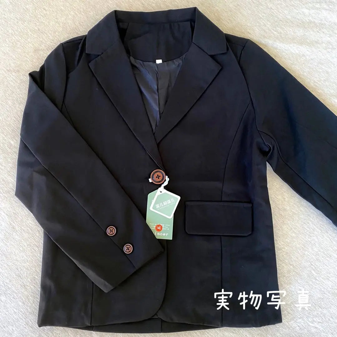 ♡ Formal pants suit black ♡ 140 blouse set for girls