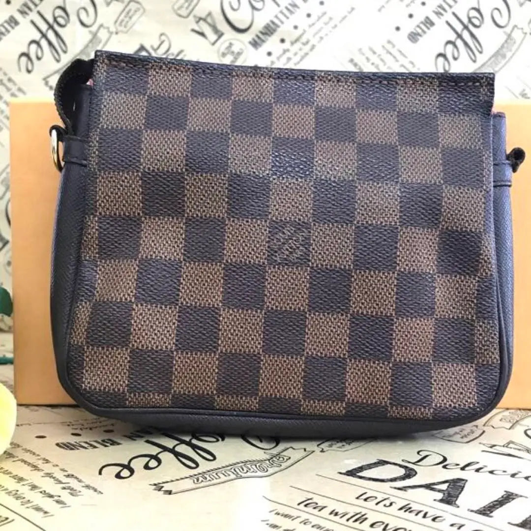 Louis Vuitton Bolso Damier Geronimo Bolso pequeño para accesorios H676 | ルイヴィトン ポーチ ダミエ ジェロニモ 小物入れ バッグ H676