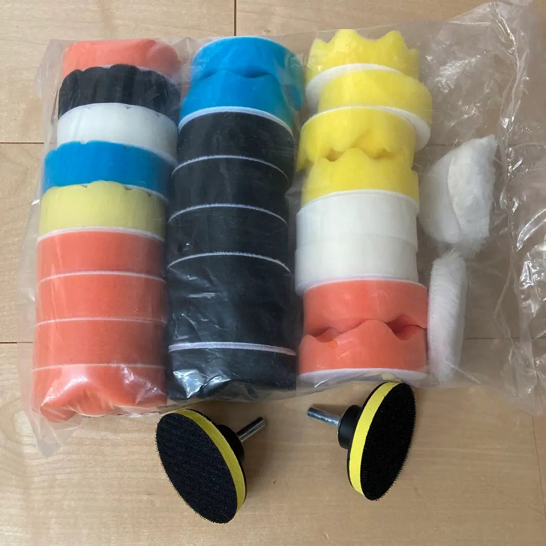 Car wash sponge set, various colors