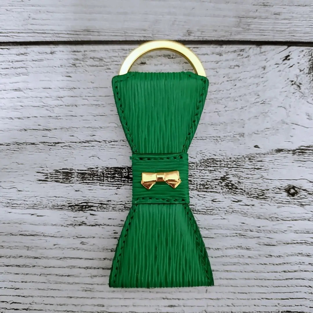 NINA RICCI Key Case Key Ring Ribbon Green