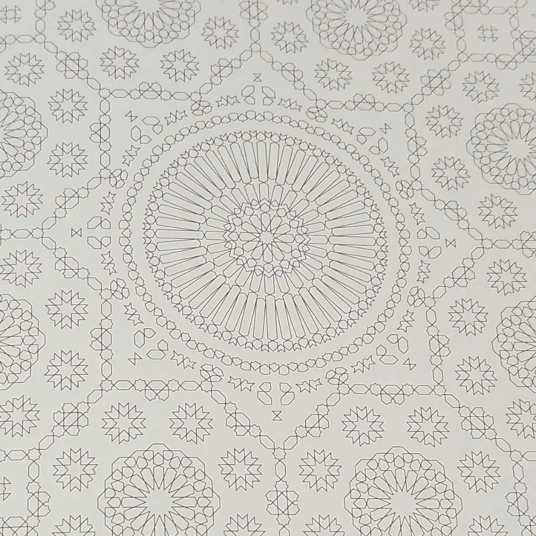 Islamic patterns and mosaic coloring book