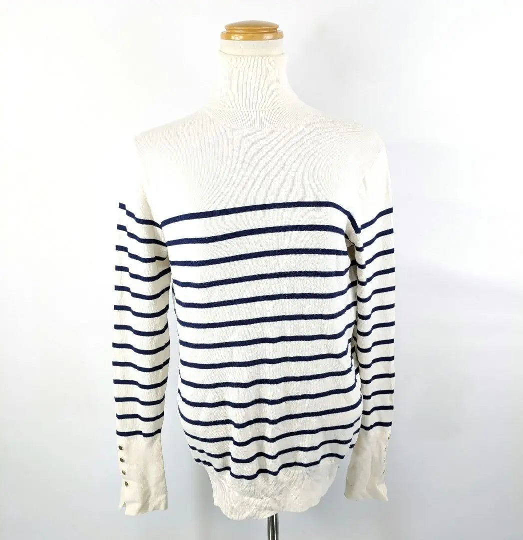 [ZARA] ZARA knit striped M long sleeve stretch