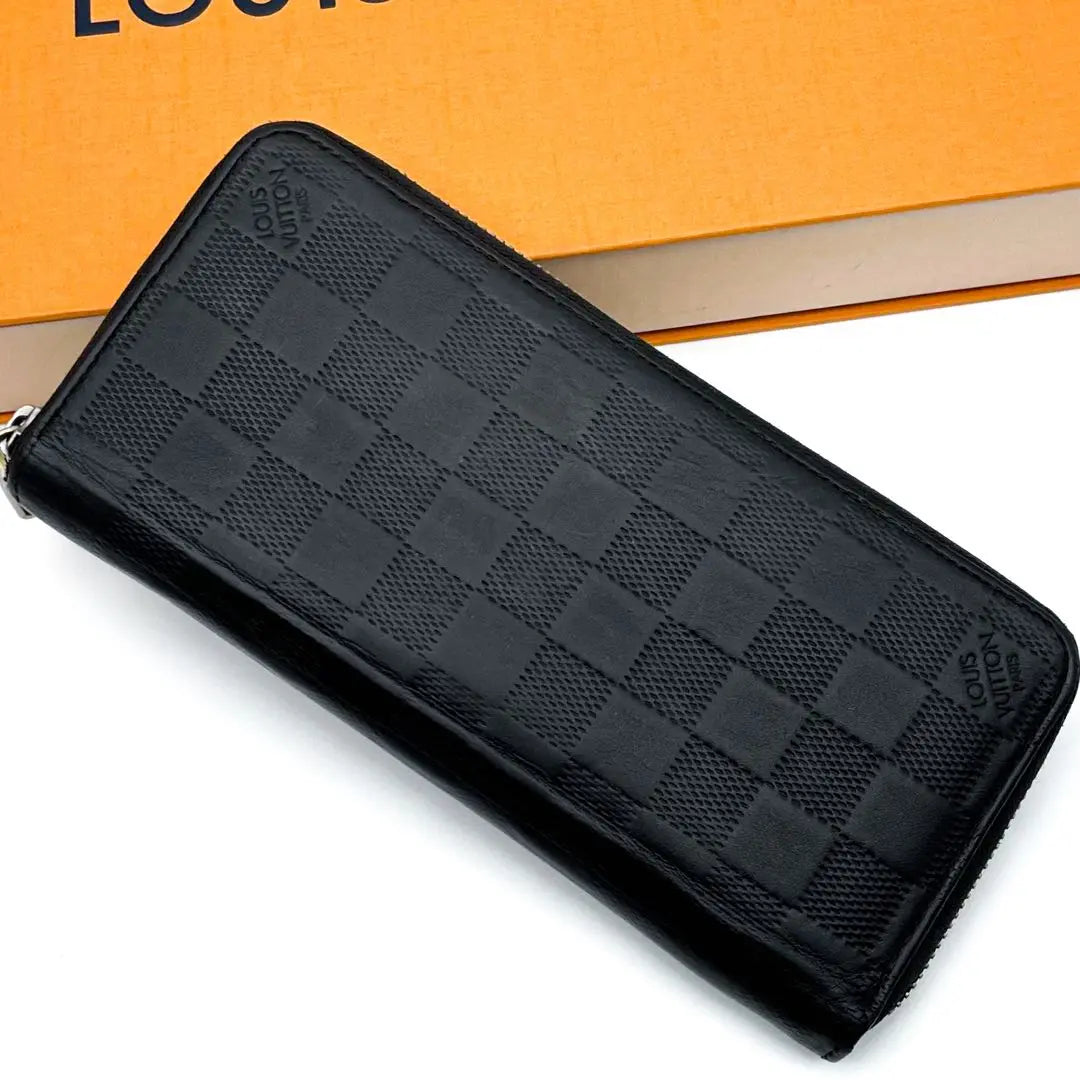 [Good condition] Louis Vuitton Damier Enfini Zippy Wallet Vertical New Model