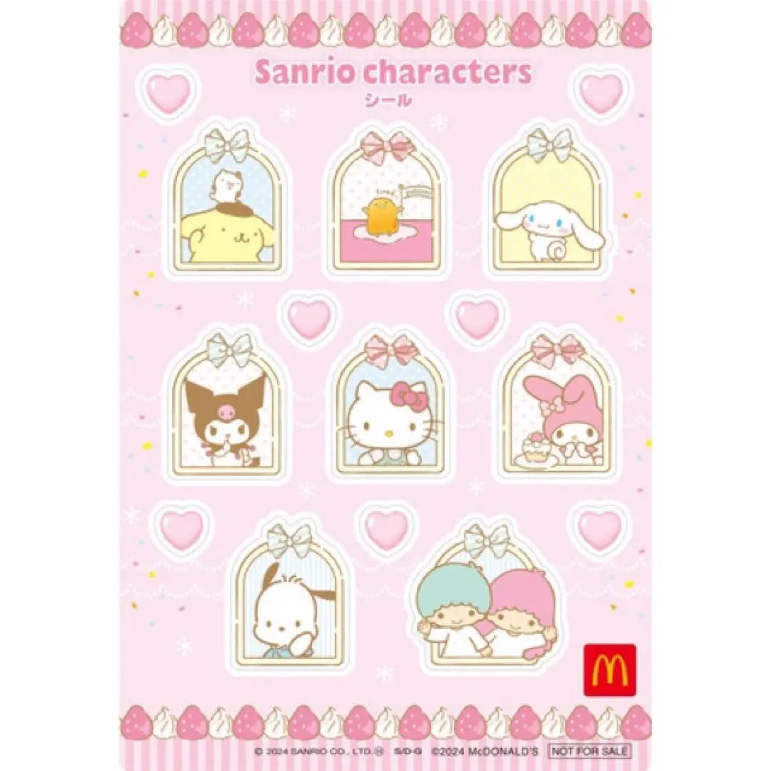 New ★Unused ★Happy set ★Sanrio ★Sticker & Postcard ★3-piece set