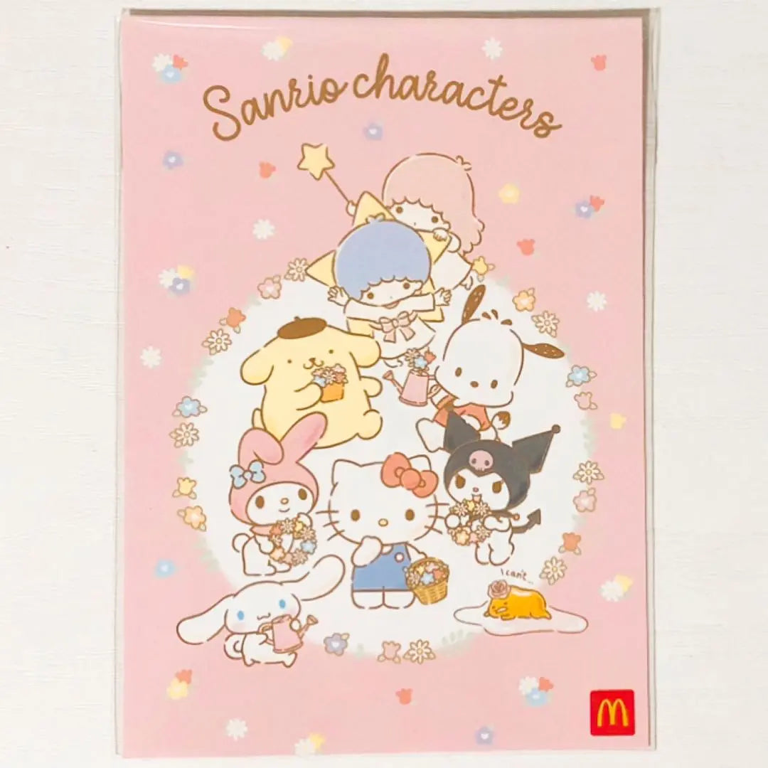 New ★Unused ★Happy set ★Sanrio ★Sticker & Postcard ★3-piece set