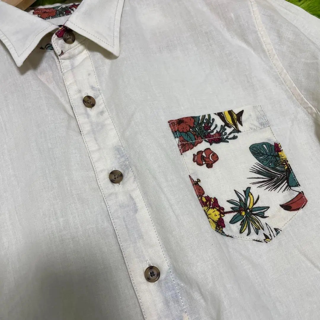 [EDWIN] Edwin/Line/White Shirt/Point Pattern/M