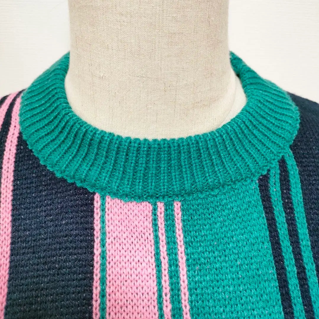 ⭐︎Good condition [DION] Multi-color striped knit FREE Korea 1455