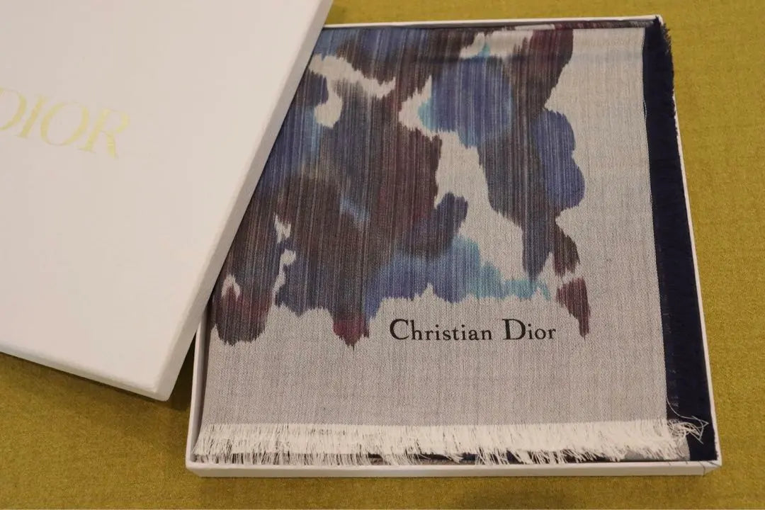 DIOR [No disponible en Japón] Chal azul de la colección AW 2023