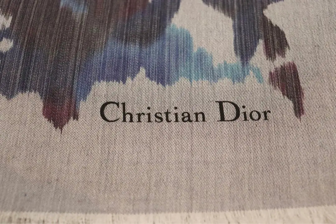 DIOR [No disponible en Japón] Chal azul de la colección AW 2023