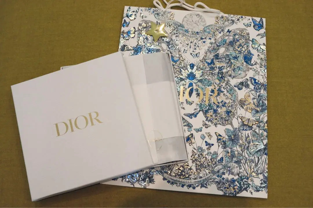 DIOR [No disponible en Japón] Chal azul de la colección AW 2023