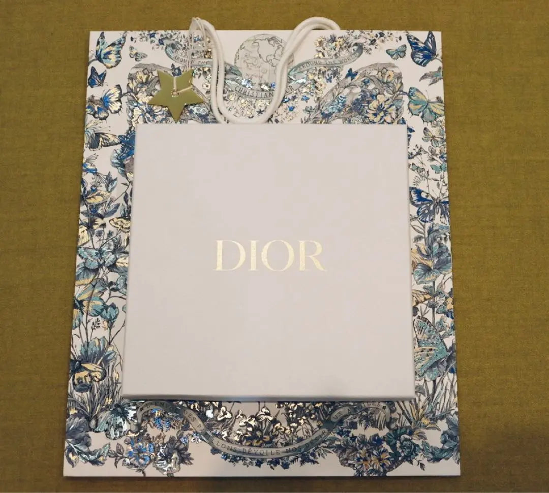 DIOR [No disponible en Japón] Chal azul de la colección AW 2023