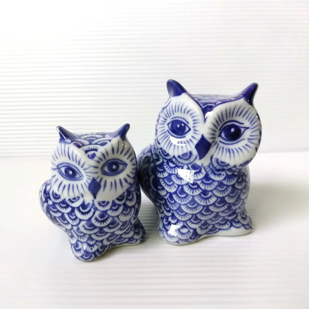 Owl owl dyed pottery figurine lucky charm object bird interior entrance decoration