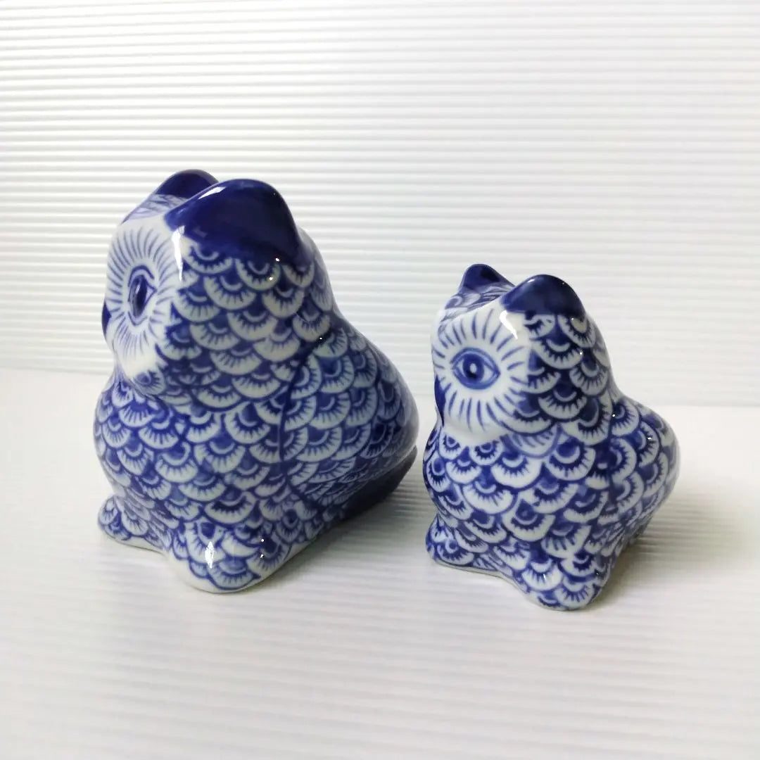 Owl owl dyed pottery figurine lucky charm object bird interior entrance decoration