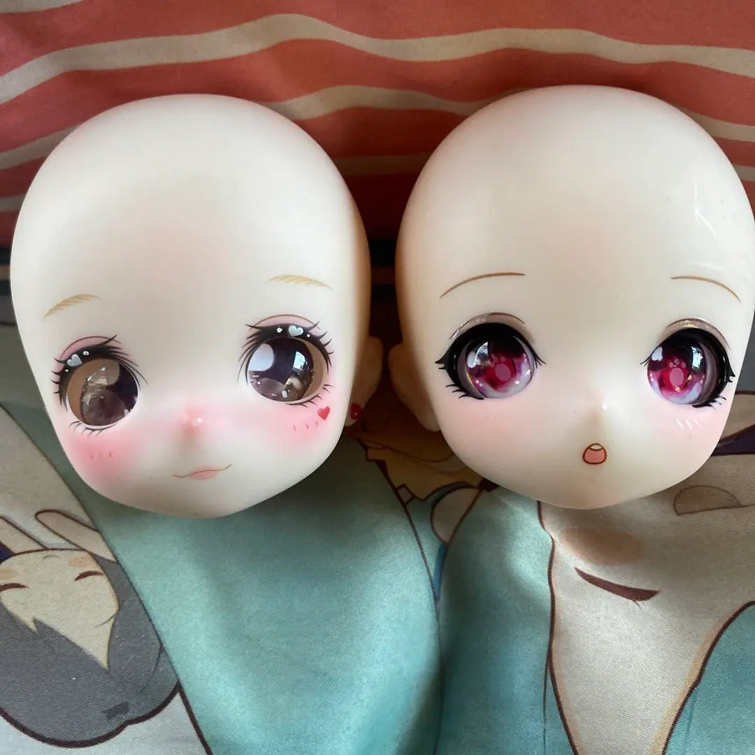 Final price reduction Custom head Doll with bonus eye set of 2 1/4 size