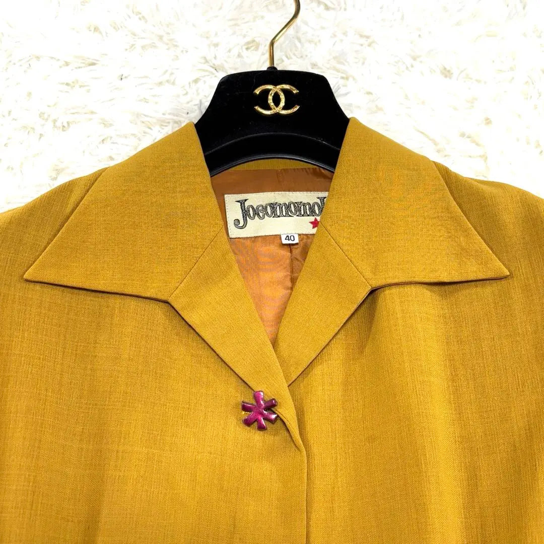 Beautiful condition Hokomomora jacket L, carefully selected buttons, A-line, wool, early spring coat