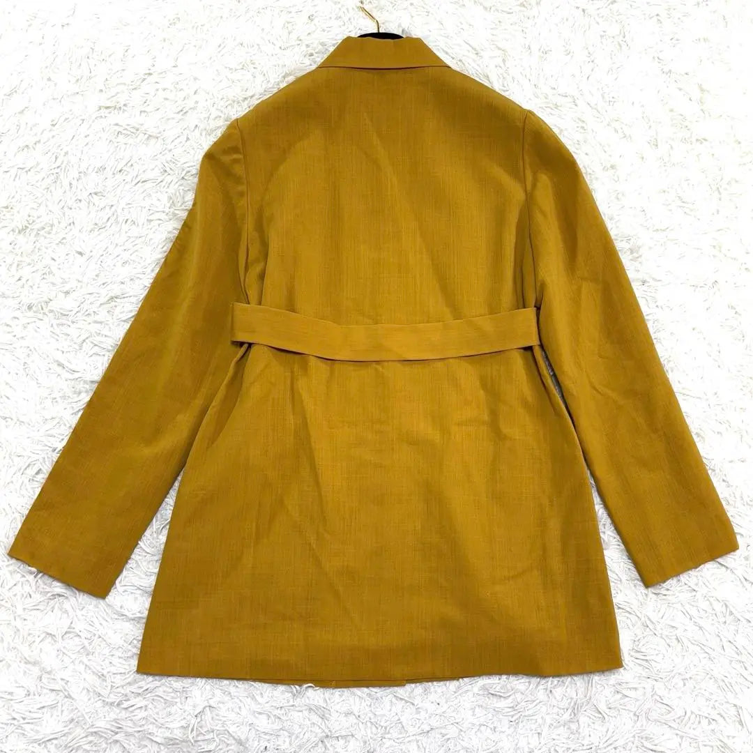 Beautiful condition Hokomomora jacket L, carefully selected buttons, A-line, wool, early spring coat