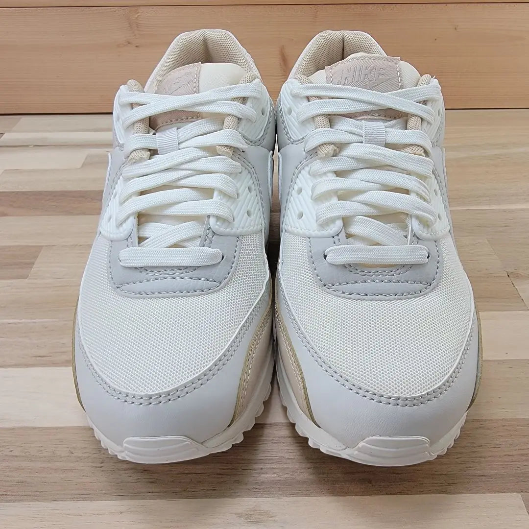 Nike Air Max 90 Mujer Blanco/Beige 25cm | ナイキ ウィメンズ エアマックス90 ホワイト/ベージュ 25cm