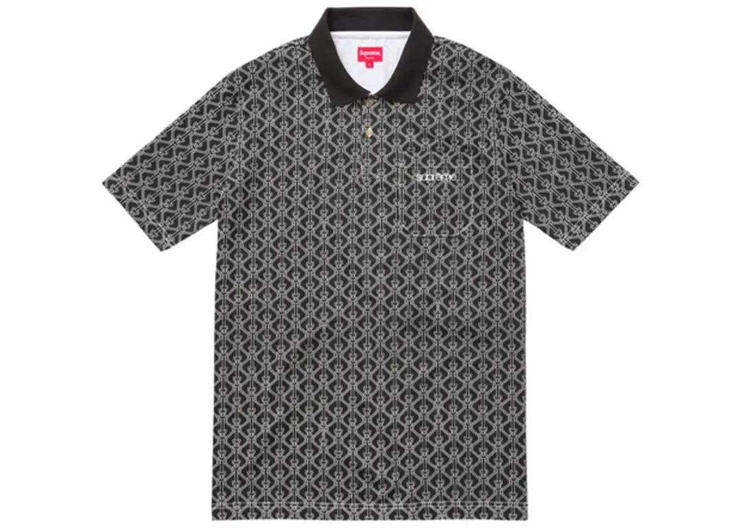 [Sold out] 16SS Supreme Rope Print Polo Shirt