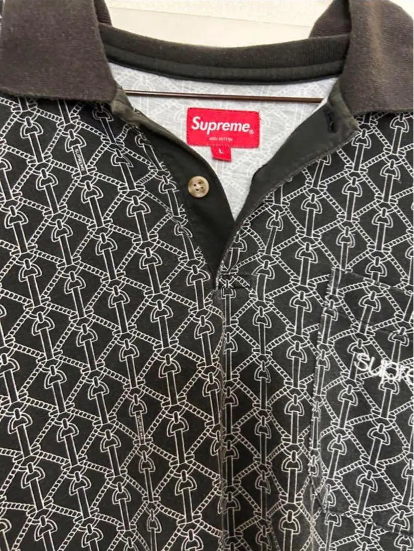 [Sold out] 16SS Supreme Rope Print Polo Shirt