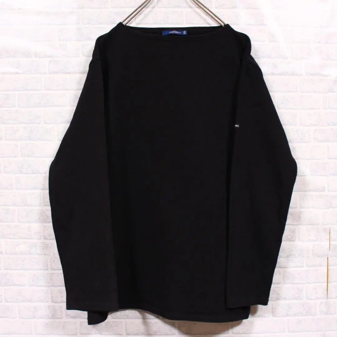 SAINT JAMES Boat Neck Bask Shirt Ron T St. James Black | SAINT JAMES ボートネック バスクシャツ ロンT セントジェームス 黒