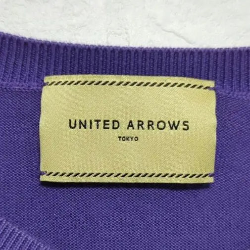 United Arrows Tokyo Ensemble Crew Neck Cardigan Cotton