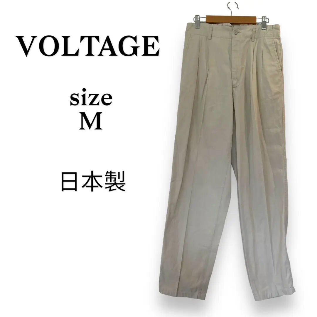 ✨VOLTAGE [M] Straight, plain, made in Japan, white, simple | ✨VOLTAGE【M】ストレート　無地　日本製　ホワイト　シンプル