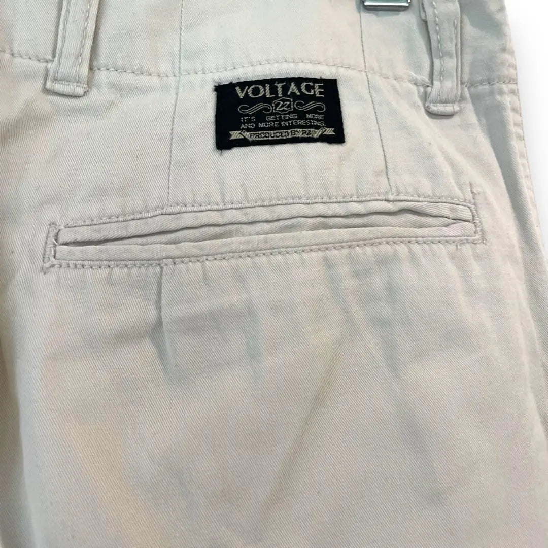 ✨VOLTAGE [M] Straight, plain, made in Japan, white, simple | ✨VOLTAGE【M】ストレート　無地　日本製　ホワイト　シンプル