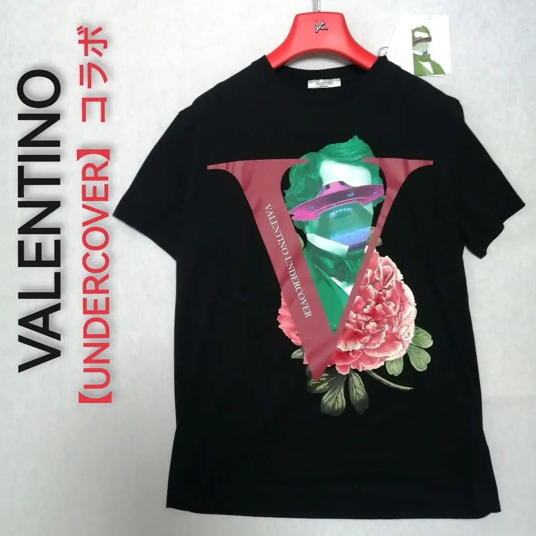 ♂Nueva colaboración Camiseta de manga corta [VALENTINO UNDERCOVER] S Negro