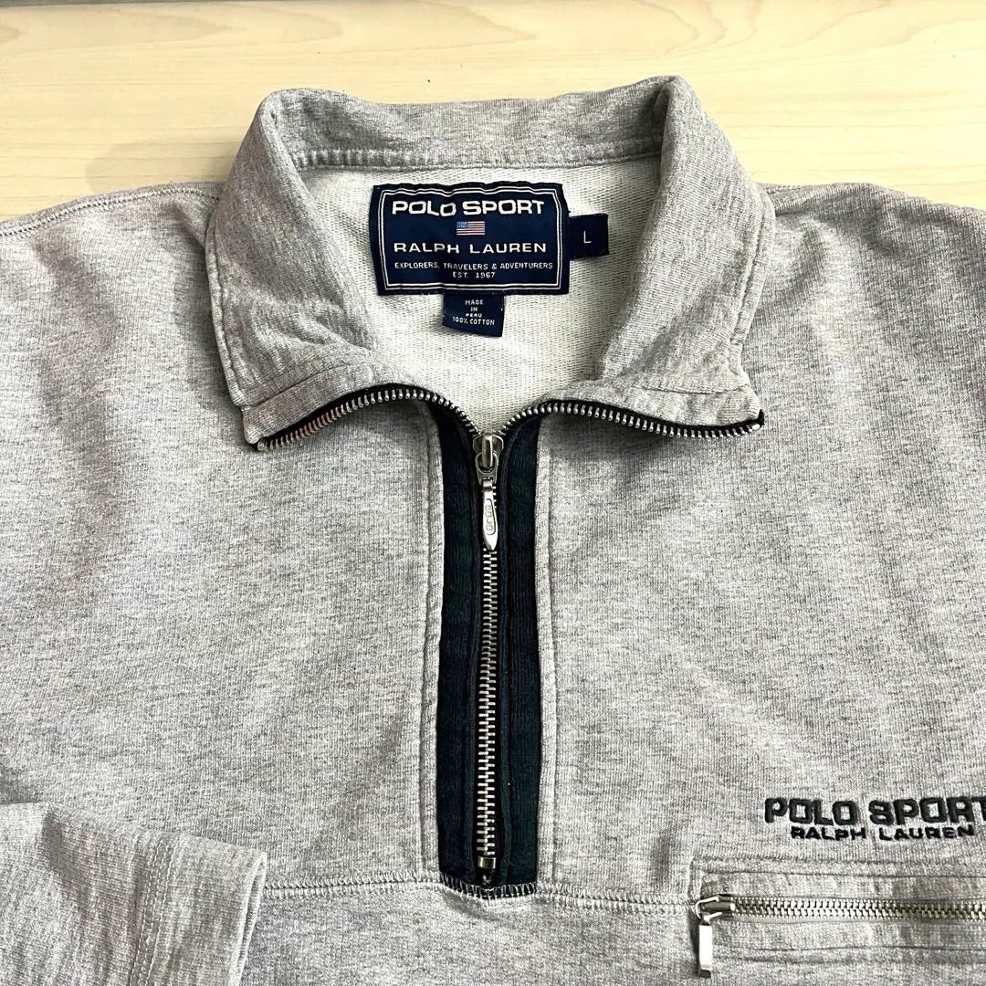 90's POLO SPORT Ralph Lauren Half Zip Trainer L