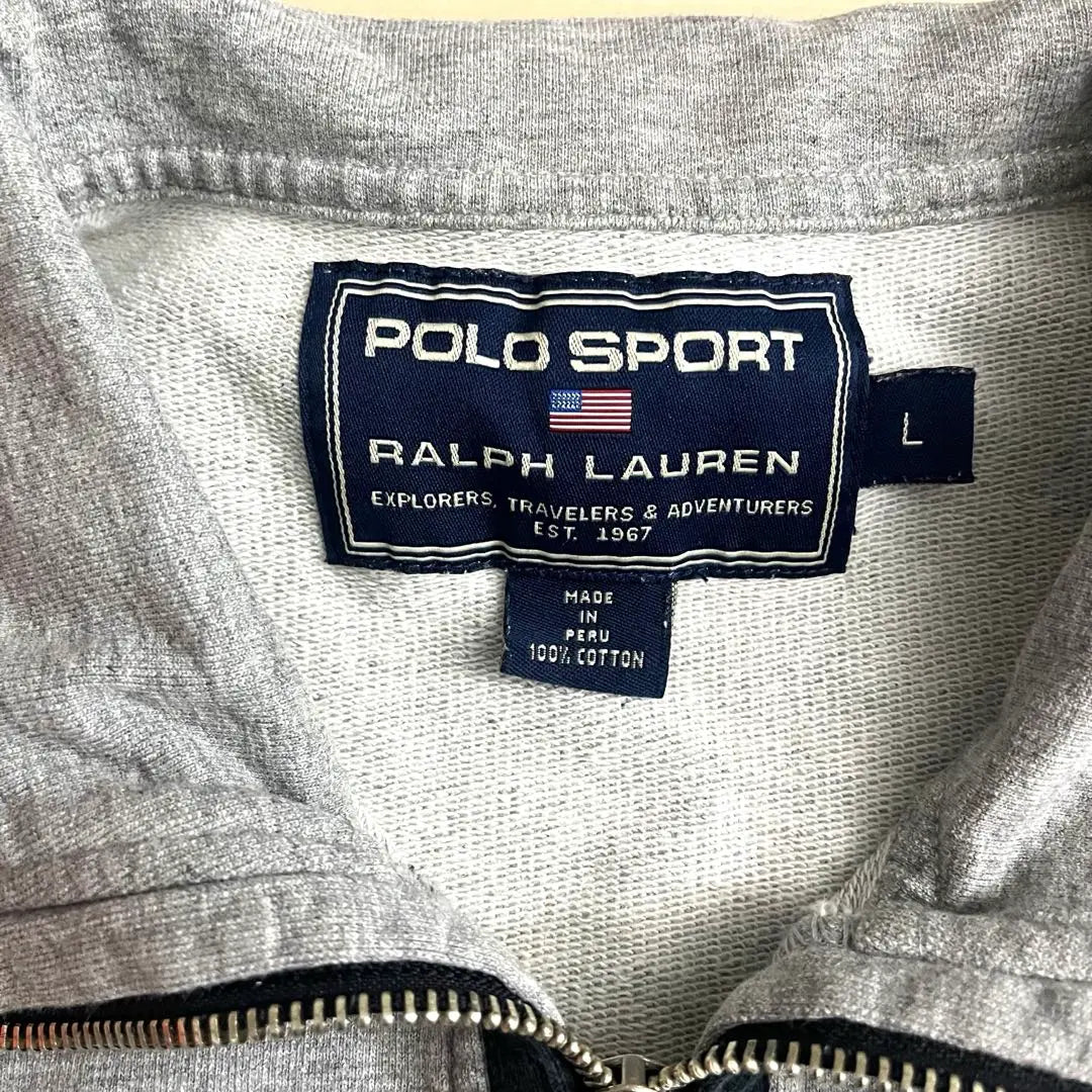 90's POLO SPORT Ralph Lauren Half Zip Trainer L