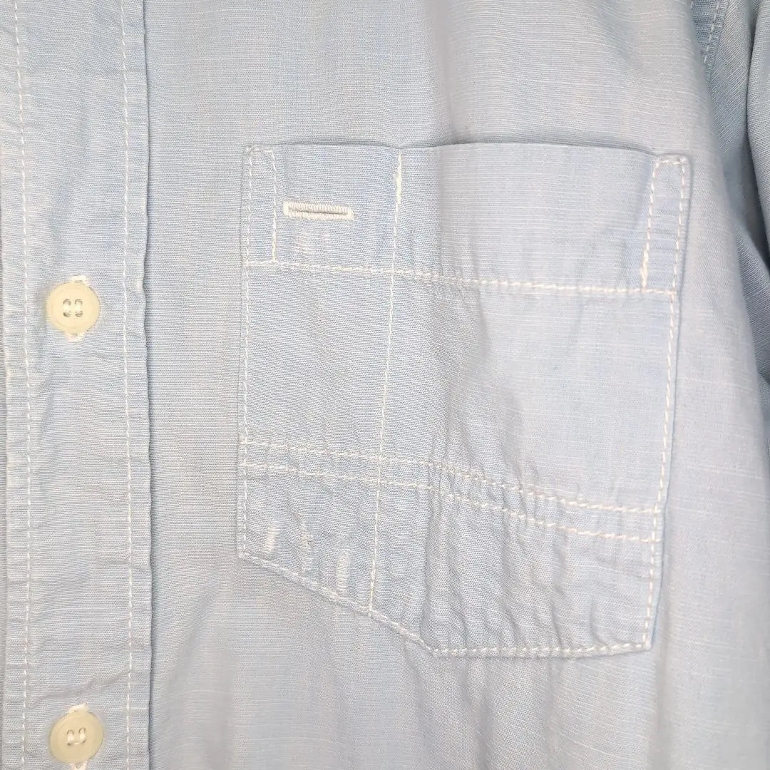 Vintage clothing/Paul Smith Jeans/Men's/Thin Blue/Shirt/L size/Damaged