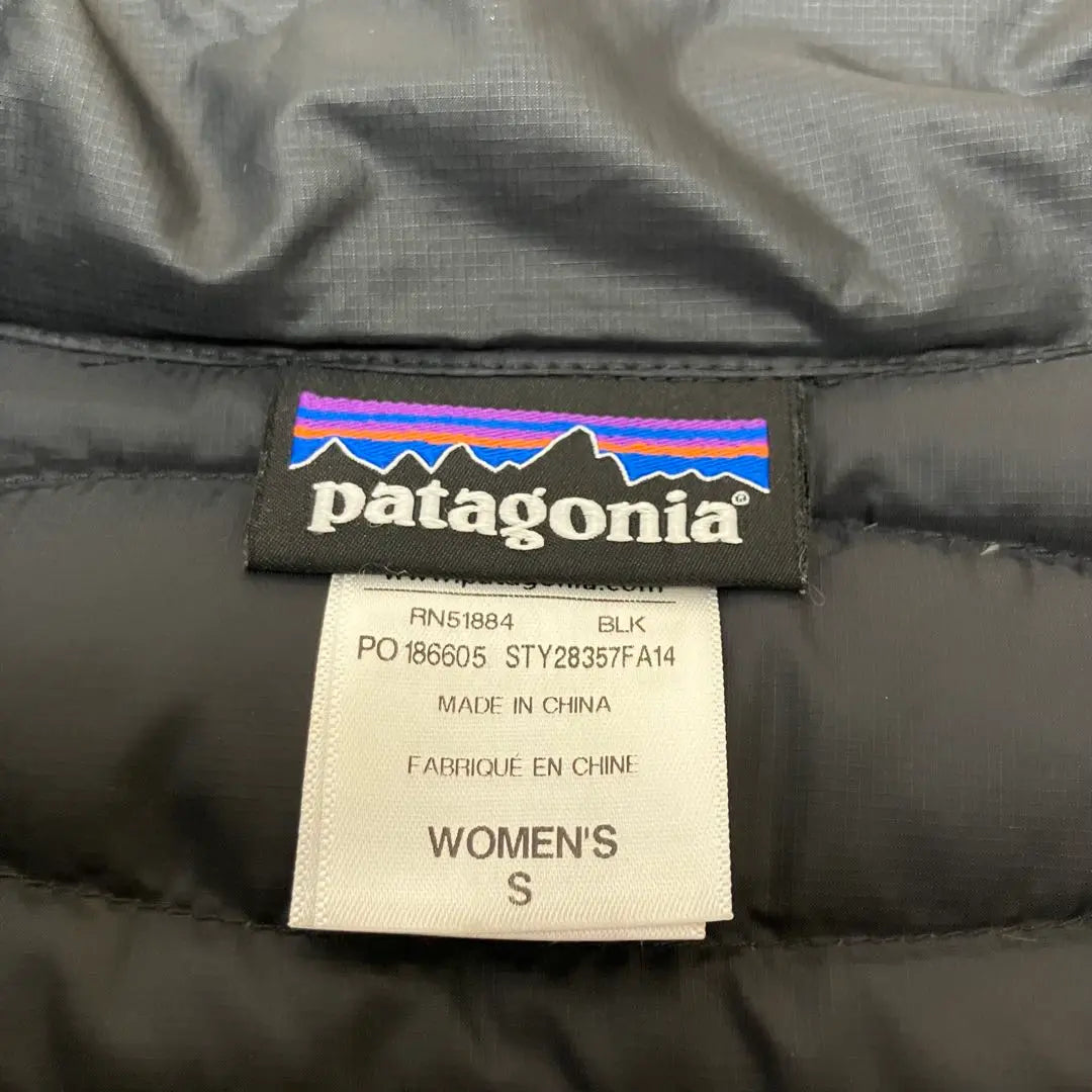 ⭐︎Diseño popular⭐︎Abrigo de plumas Patagonia con capucha larga y corte en A con logotipo bordado