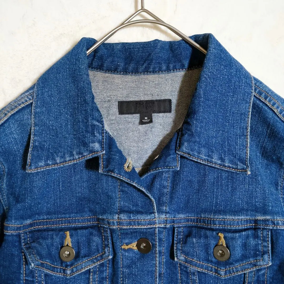 UNIQLO Denim Jacket Jean Jacket G Jacket M Size Blue Can be worn in a variety of ways